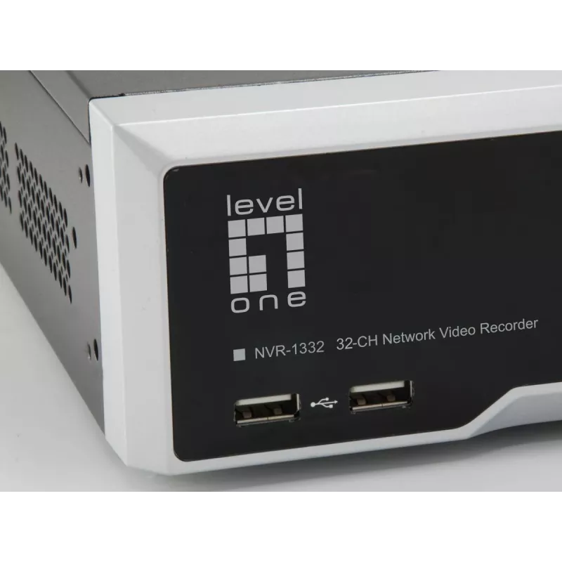 LevelOne NVR-1332 4-Bay Netzwerk-Videorekorder H.265 32 Kanäle 3840x2160