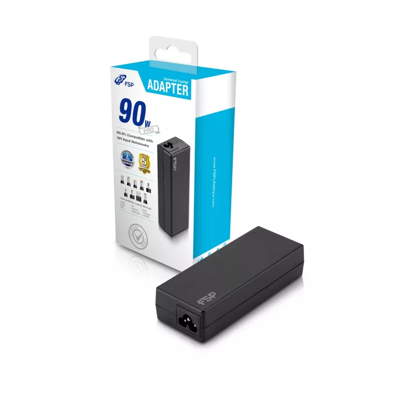 FSP NB PRO 90 Adapter PD, Ausgang: 4,47 A, Laptop, Indoor, 100 - 240 V, 50/60 Hz, 90 W, 18 - 20 V