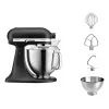 Küchenmaschine KITCHENAID ARTISAN 5KSM185PS — 4,8 L Edelstahlschüssel, 300 W, 10 Geschwindigkeiten, schwarz