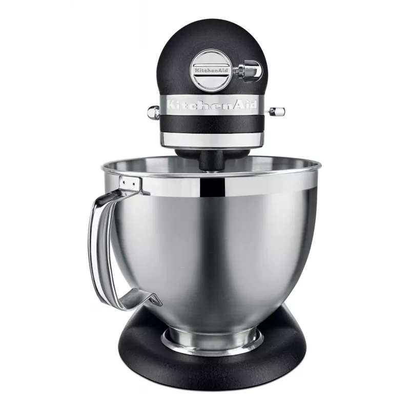 Küchenmaschine KITCHENAID ARTISAN 5KSM185PS — 4,8 L Edelstahlschüssel, 300 W, 10 Geschwindigkeiten, schwarz