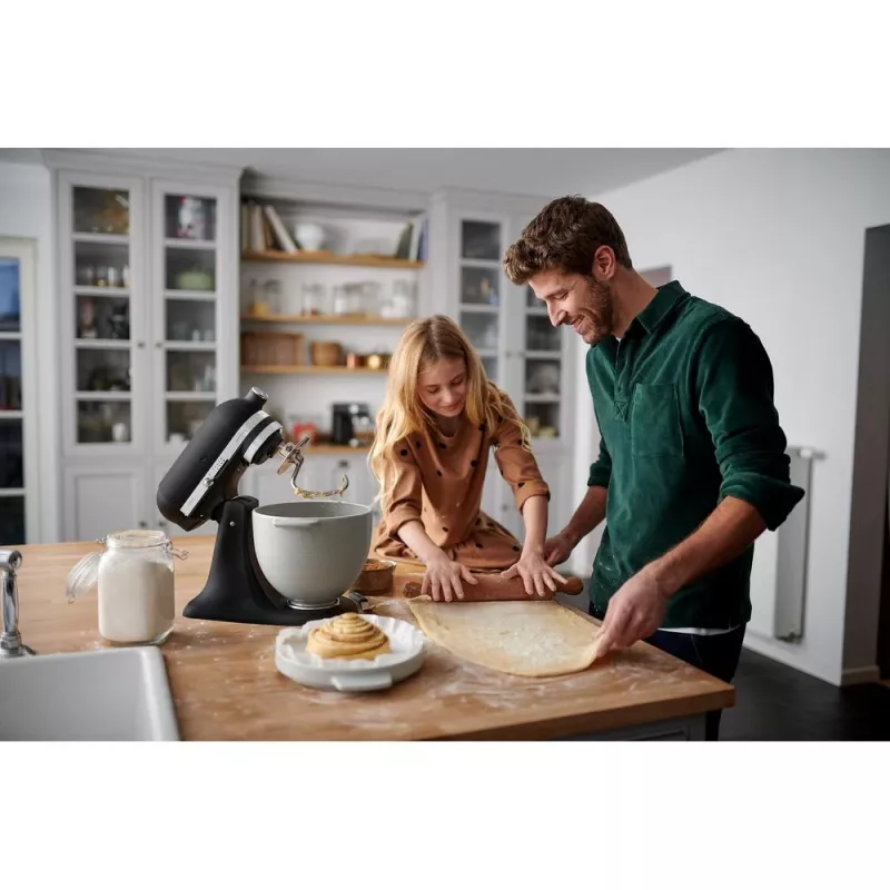Küchenmaschine KITCHENAID ARTISAN 5KSM185PS — 4,8 L Edelstahlschüssel, 300 W, 10 Geschwindigkeiten, schwarz