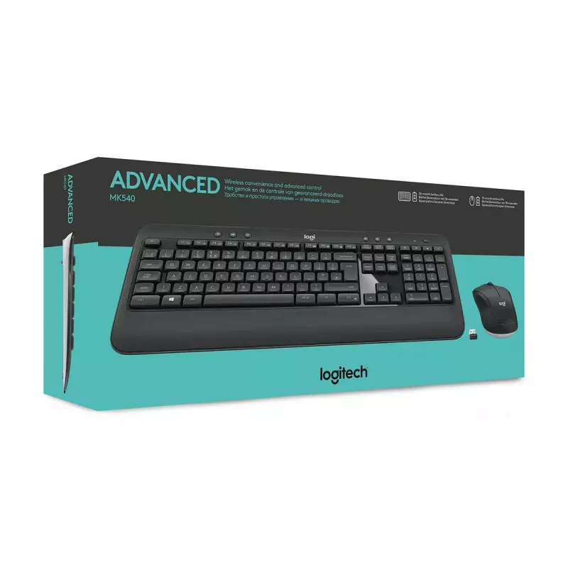 LOGITECH Mk540 Advanced Kabelloses Tastatur- und Maus-Set - Azerty Belgisch