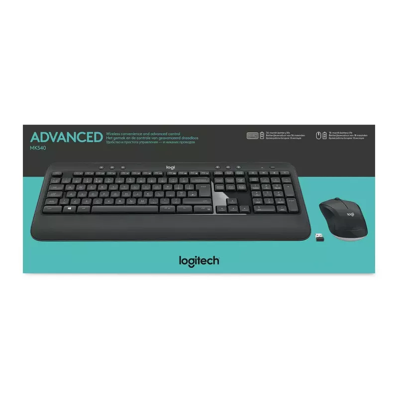 LOGITECH Mk540 Advanced Kabelloses Tastatur- und Maus-Set - Azerty Belgisch