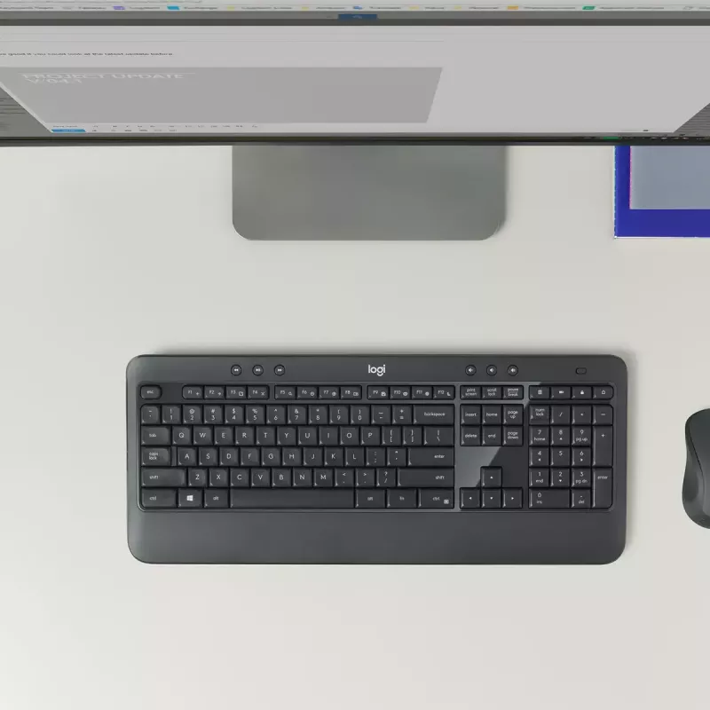 LOGITECH Mk540 Advanced Kabelloses Tastatur- und Maus-Set - Azerty Belgisch