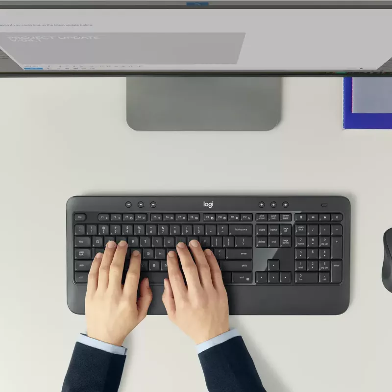 LOGITECH Mk540 Advanced Kabelloses Tastatur- und Maus-Set - Azerty Belgisch