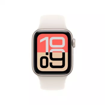 APPLE Watch SE 3 GPS 40mm Starlight Aluminium Gehäuse mit Sportarmband S/M - Starlight