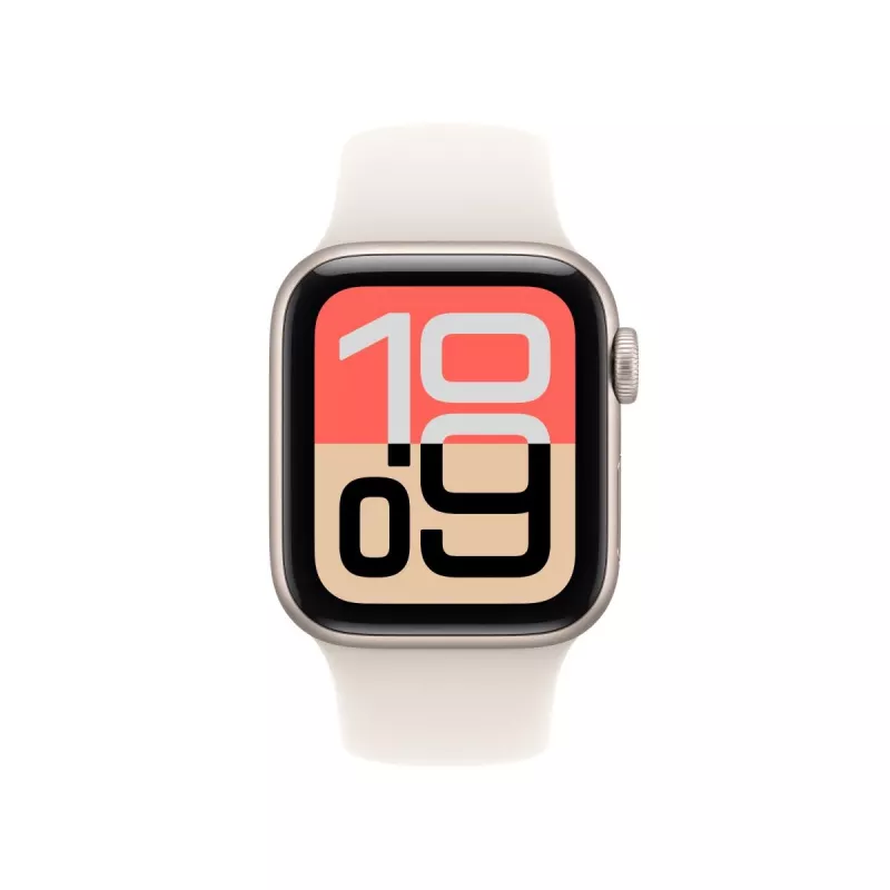 APPLE Watch SE 3 GPS 40mm Starlight Aluminium Gehäuse mit Sportarmband S/M - Starlight