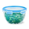 EMSA CLIP & CLOSE N10114 Runder Behälter 2,6 L Blau, Transparent 1 Stück