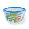 EMSA CLIP & CLOSE N10114 Runder Behälter 2,6 L Blau, Transparent 1 Stück