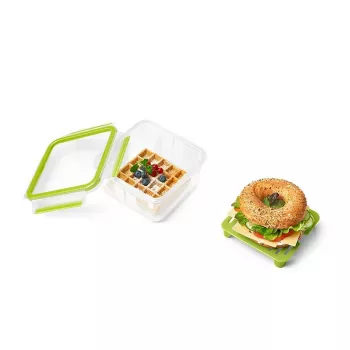EMSA CLIP & GO XL Lunchbox 1,3 L Grün, Transparent 1 Stk.