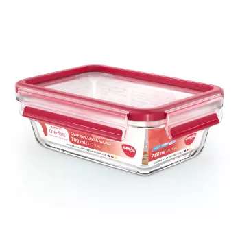 EMSA CLIP & CLOSE N10406 Rechteckige Box 0,7 L Transparent 1 Stück