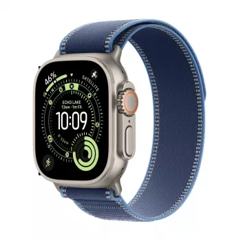 APPLE Watch Ultra 3 (2025) LTE 49mm Titangehäuse mit Trail Loop M/L - Blau