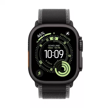 APPLE Watch Ultra 3 (2025) LTE 49mm Titanium Gehäuse mit Trail Loop M/L - Schwarz/Dunkelgrau