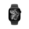 APPLE Watch Series 11 GPS 42mm Jet Black Aluminium Gehäuse mit schwarzem Sportarmband M/L