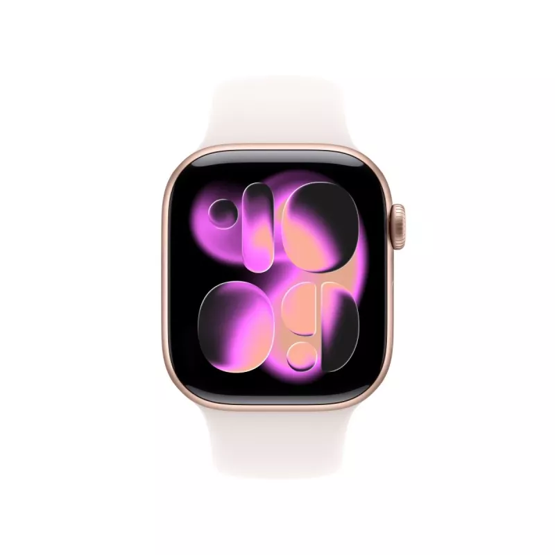 APPLE Watch Series 11 GPS + Cellular 42mm Roségold Aluminiumgehäuse mit hellblush Sportarmband S/M