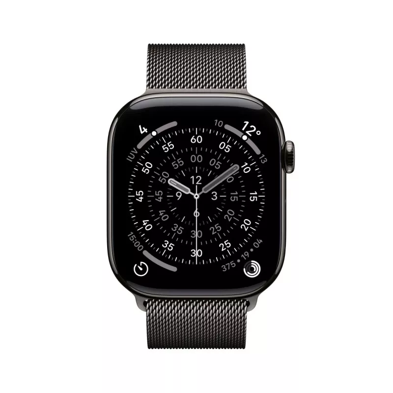 APPLE Watch Series 11 GPS + Cellular 46mm Schiefer Titanium Gehäuse mit Schiefer Milanese Loop M/L
