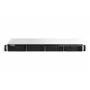 QNAP TS-464eU NAS Rack (1U) Intel® Celeron® N5095 8 GB DDR4 0 TB QNAP Turbo System Aluminium, Schwarz