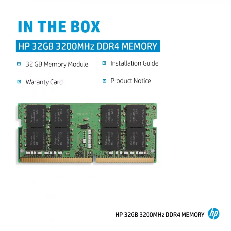 HP DDR4 - Modul - 32 GB - SO DIMM 260-PIN - 3200 MHz / PC4-25600