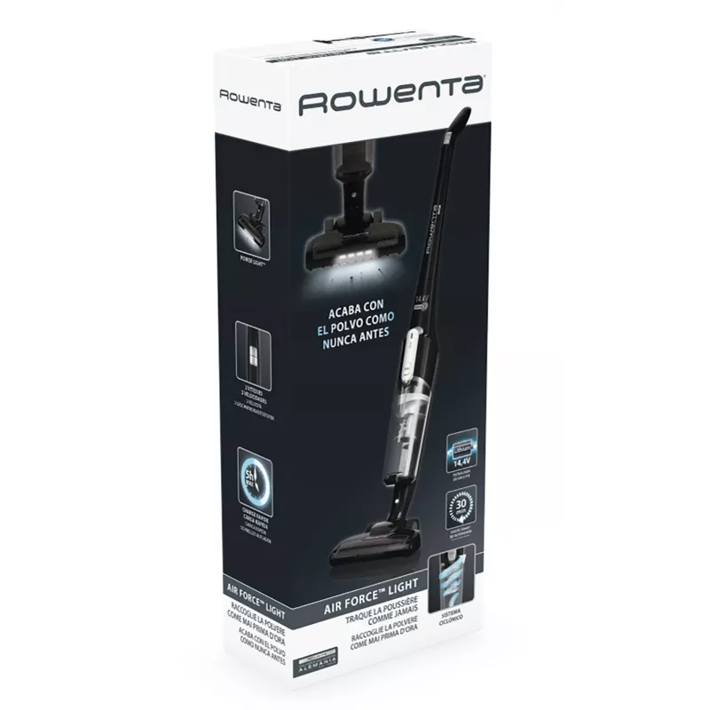 Rowenta Air Force Light RH6545 Stabstaubsauger Akku Trocken Beutellos 0,65 L Schwarz