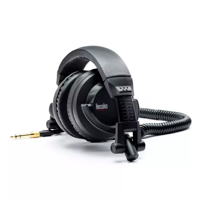 Hercules HDP DJ45 Kopfhörer Kabelgebunden Kopfband Musik Schwarz