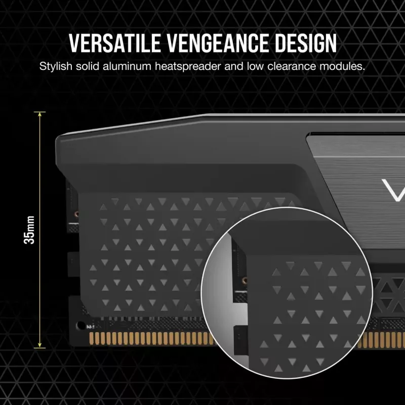 CORSAIR Memory 32GB (2x16GB) DDR5 DRAM 6400MT/s CL36 Memory Kit Vengeance – Schwarz