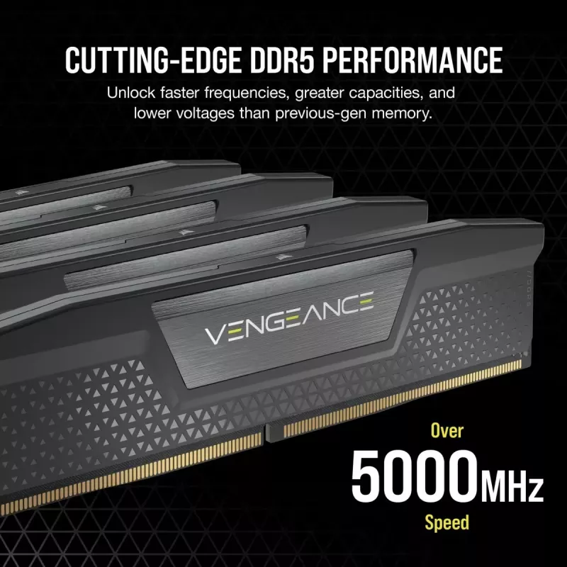 CORSAIR Memory 32GB (2x16GB) DDR5 DRAM 6400MT/s CL36 Memory Kit Vengeance – Schwarz