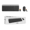 Logitech MK470 Kabellose Tastatur+Maus, Graphit, Maus inklusive, QWERTY US, USB