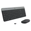 Logitech MK470 Kabellose Tastatur+Maus, Graphit, Maus inklusive, QWERTY US, USB