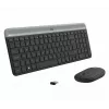 Logitech MK470 Kabellose Tastatur+Maus, Graphit, Maus inklusive, QWERTY US, USB