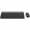 Logitech MK470 Kabellose Tastatur+Maus, Graphit, Maus inklusive, QWERTY US, USB