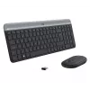 Logitech MK470 Kabellose Tastatur+Maus, Graphit, Maus inklusive, QWERTY US, USB