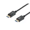 Equip DisplayPort 2.1 Kabel, 2,0 m, 16K/60Hz, 40 Gbit/s, 2 m, DisplayPort, DisplayPort, Stecker, Stecker, 15360 x 8640 Pixel