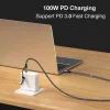Equip 128433 USB-Kabel USB 3.2 Gen 2x2 3 m USB A/USB C USB C Schwarz