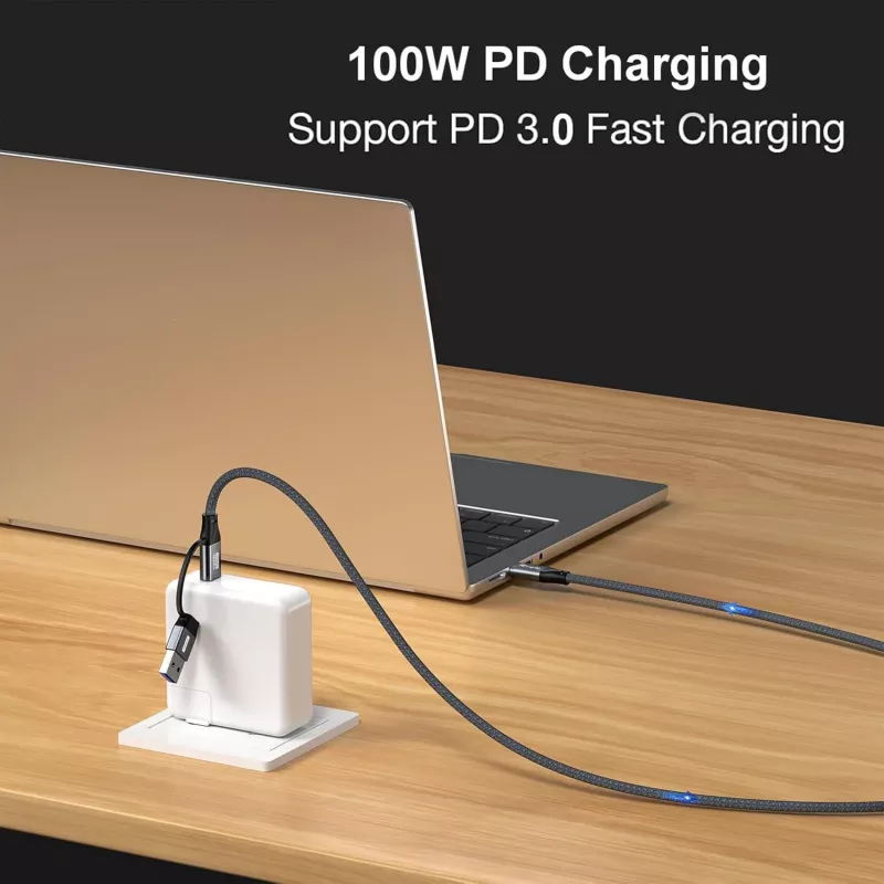 Equip 128433 USB-Kabel USB 3.2 Gen 2x2 3 m USB A/USB C USB C Schwarz