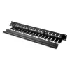 Equip 19 Zoll Rack-Montage Kabelmanagement-Panel, Schwarz
