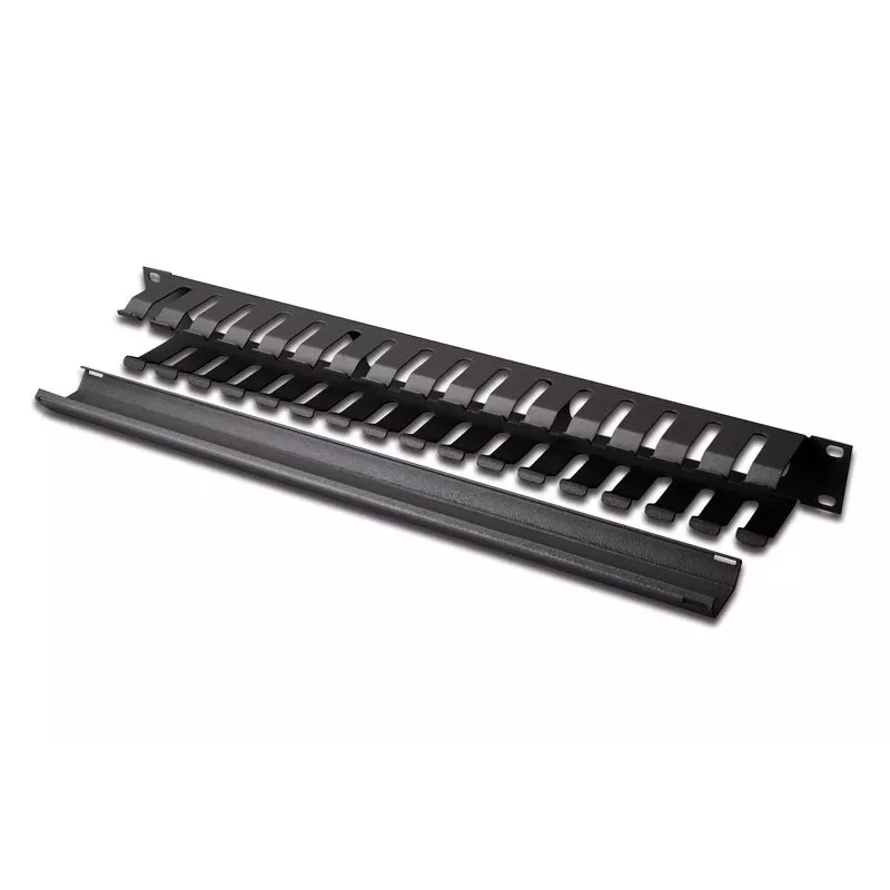 Equip 19 Zoll Rack-Montage Kabelmanagement-Panel, Schwarz