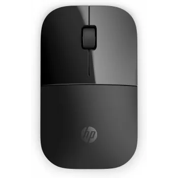 HP Z3700 Black Wireless Mouse, Ambidextrous, Optical, RF Wireless, 1200 DPI, Black