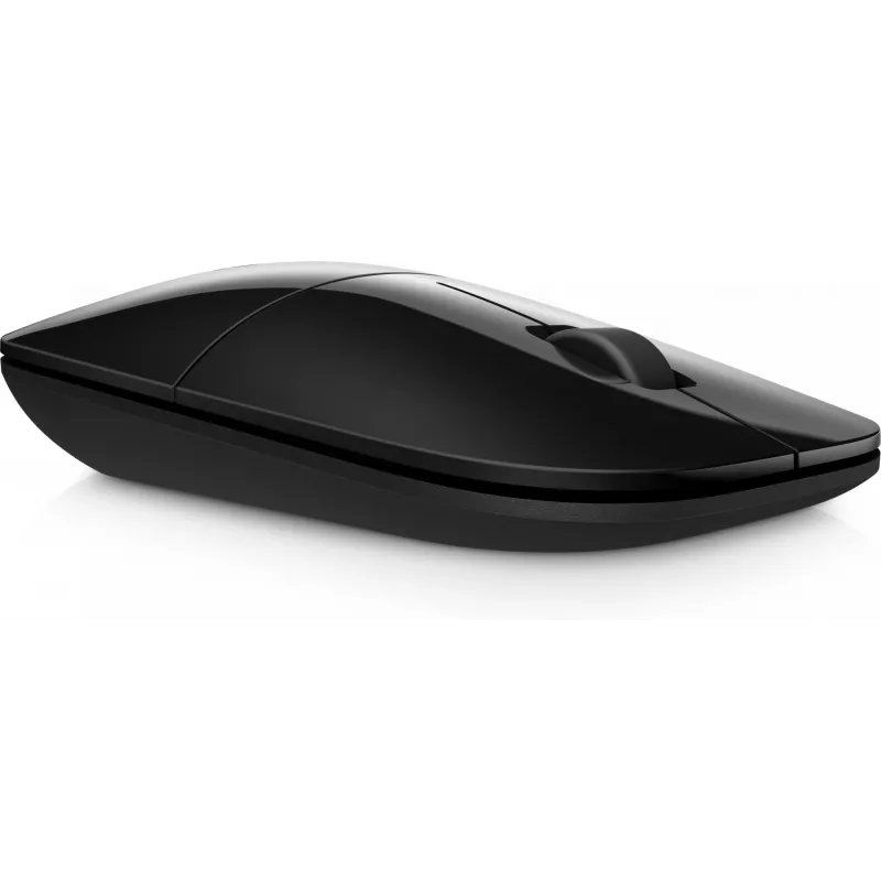 HP Z3700 Black Wireless Mouse, Ambidextrous, Optical, RF Wireless, 1200 DPI, Black