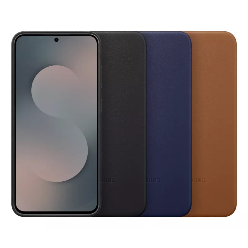 Samsung Kindsuit Kunstleder-Hülle für Galaxy S25 FE, Cover, Samsung, Galaxy S25 FE, 17 cm (6,7 Zoll), Navy