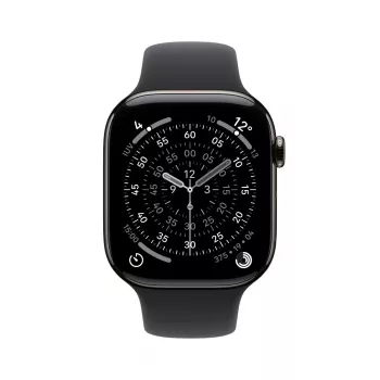 APPLE Watch Series 11 GPS + Cellular 46mm Schiefer Titanium Gehäuse mit schwarzem Sportarmband M/L