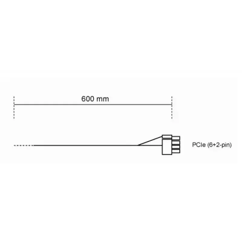 Kabel be quiet! CP-6610 0,6 m PCI-E (6+2-Pin)