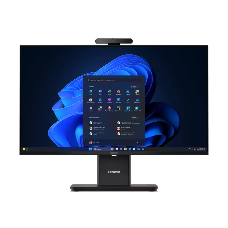 All-in-One PC Lenovo ThinkCentre M70a Gen 6 — Intel Core Ultra 5 235T, 23,8 Zoll FHD IPS, 16 GB DDR5, 512 GB SSD, Windows 11 Pro, Wi‑Fi 6E, Schwarz