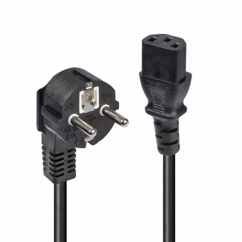 Lindy 3m Schuko 2-Pin-Stecker auf IEC C13 Netzkabel, Schwarz, 3 m, CEE7/7, C13-Kupplung