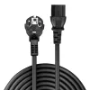 Lindy 3m Schuko 2-Pin-Stecker auf IEC C13 Netzkabel, Schwarz, 3 m, CEE7/7, C13-Kupplung