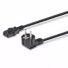 Lindy 3m Schuko 2-Pin-Stecker auf IEC C13 Netzkabel, Schwarz, 3 m, CEE7/7, C13-Kupplung