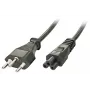 Lindy 30412 Netzkabel Schwarz 2 m C5-Kupplung