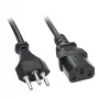 Lindy 30418 Netzkabel Schwarz 3 m C13-Kupplung