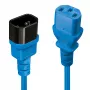 Lindy 1m IEC C13 Verlängerungskabel, Blau