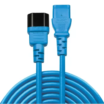 Lindy 1m IEC C13 Verlängerungskabel, Blau