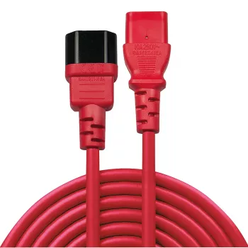 Lindy 1m IEC-Verlängerungskabel, Rot